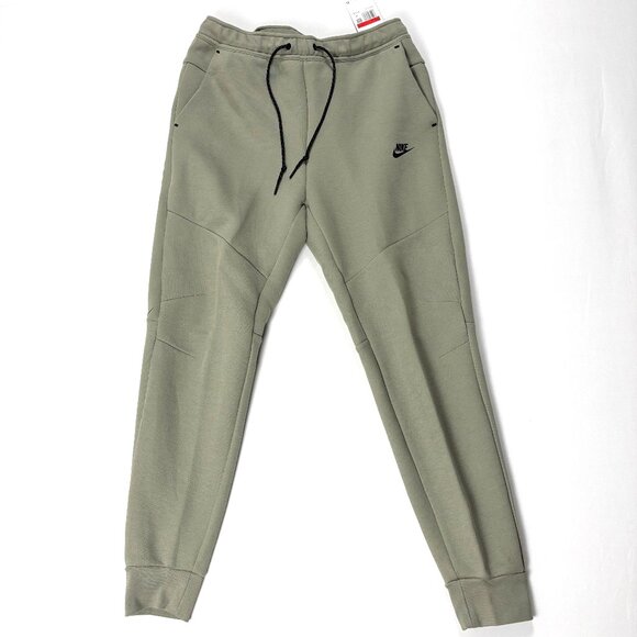 Nike Mens Tech Fleece Joggers NWT Green Sz L Sweatpants HV0959-320 NEW - Picture 1 of 8